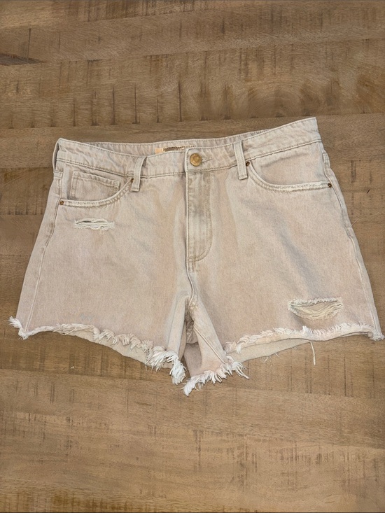 Kut from the Kloth Pants - Kut From The Kloth Jane High-Rise Long Shorts Distressed Denim 100% Cotton 10